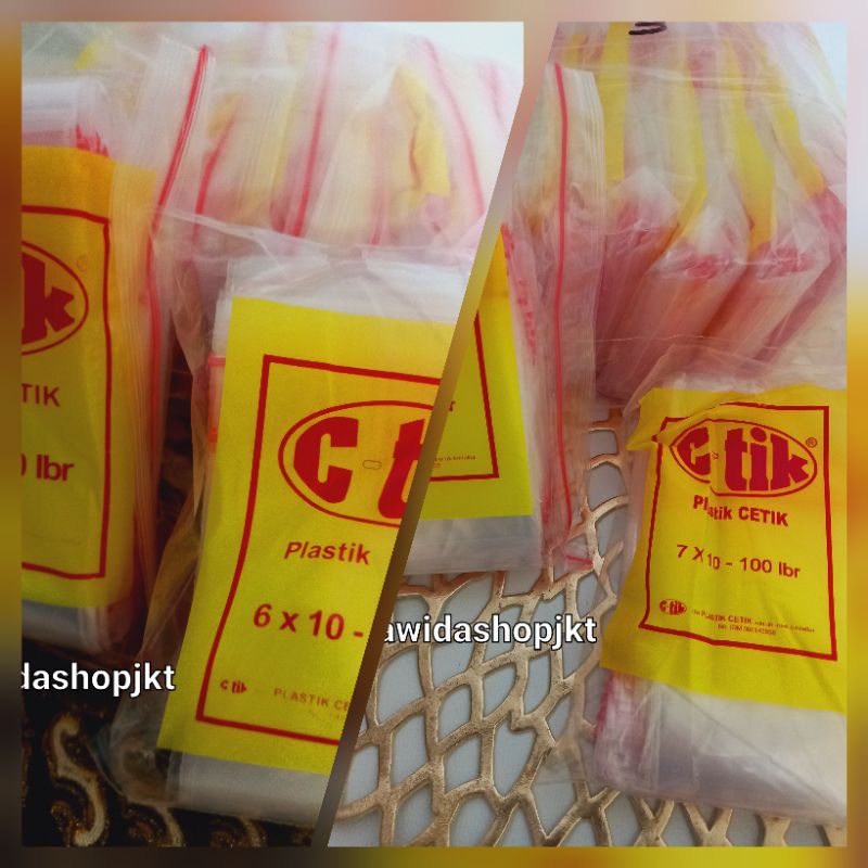 Plastik Klip CTIK 5 x 8 6 x 10 7 x 10 isi 100 lembar Plastik ziplock Oleh Oleh haji umroh