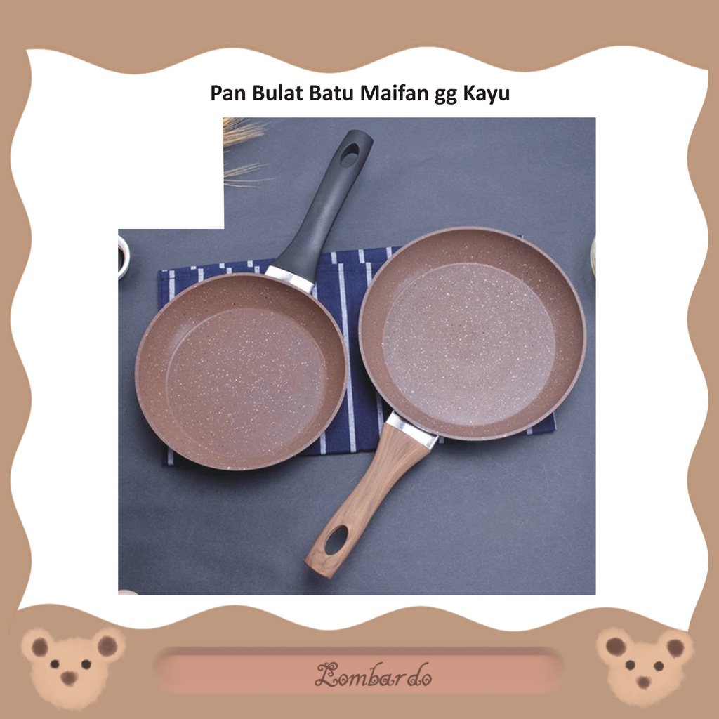 Jual Pan Maifan Marble Stone 20 Frying Pan Marble Wajan Kesehatan Bagus