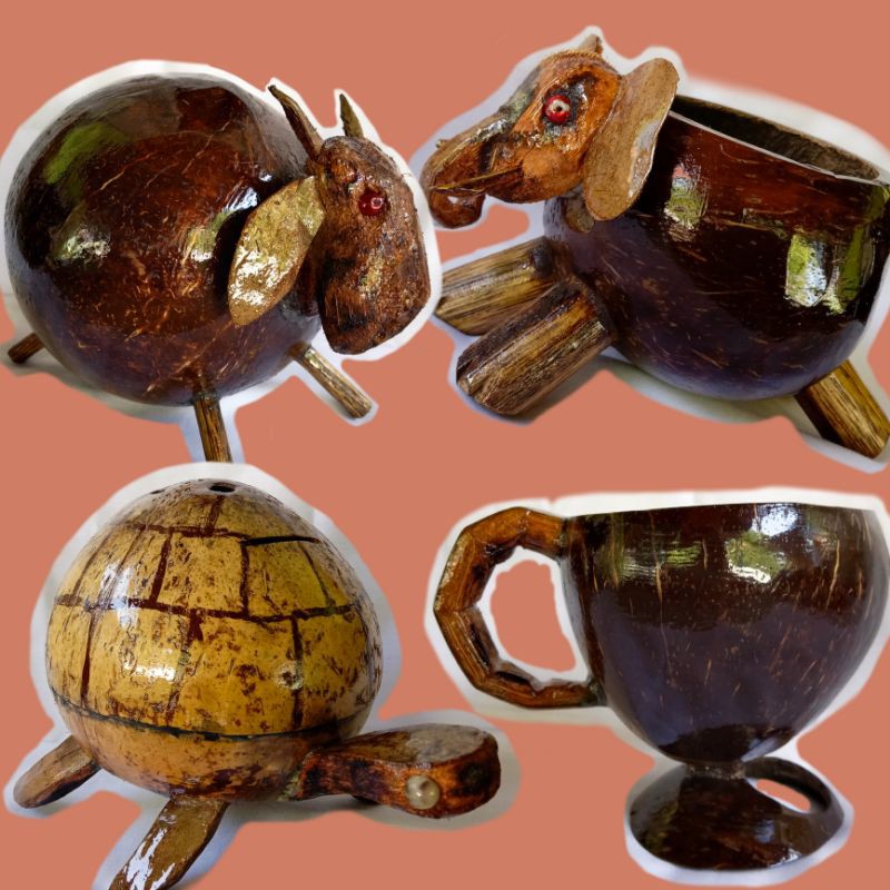 KERAJINAN WADAH BATOK KELAPA