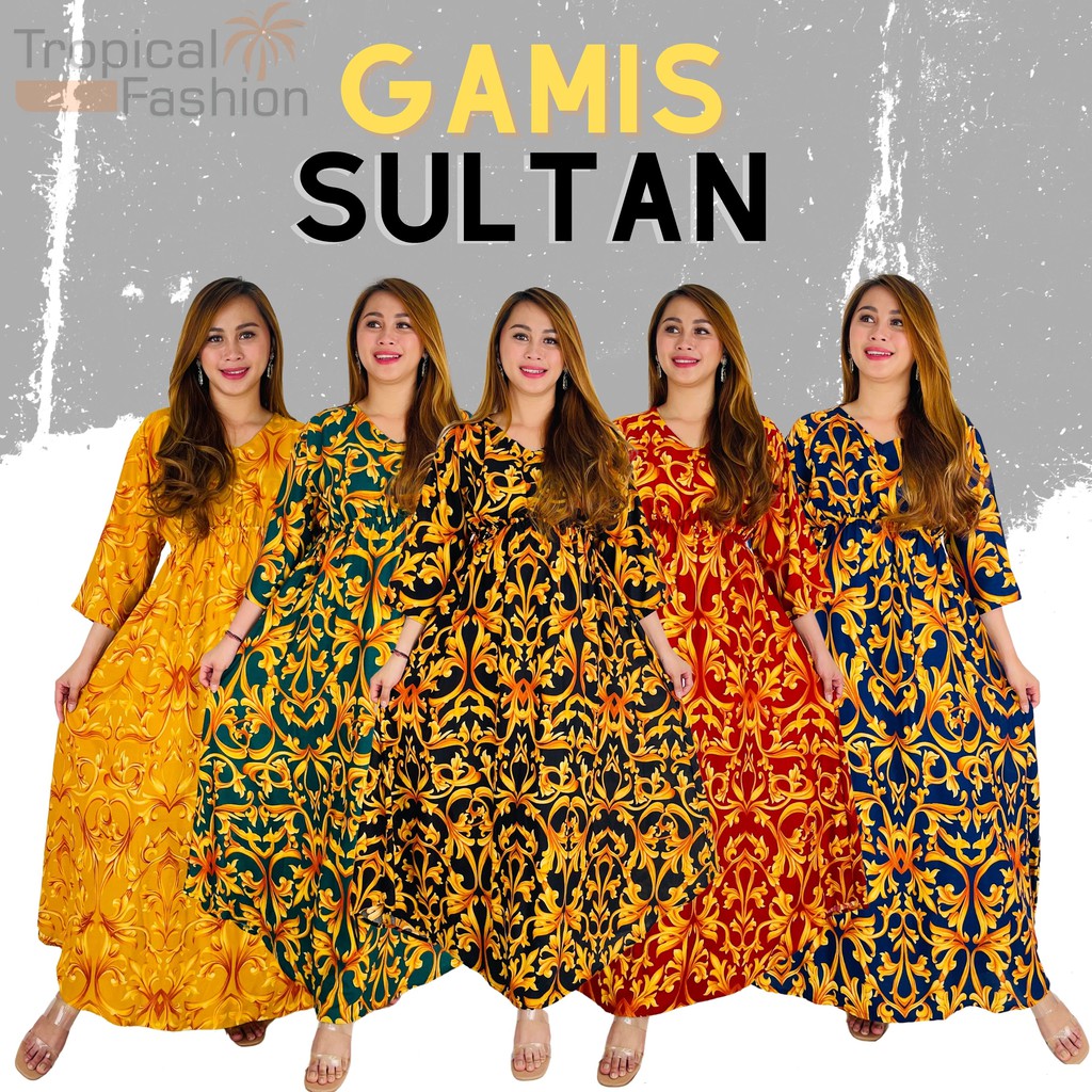 Gamis Sultan Khas Bali Bahan Rayon Premium Untuk Remaja dan Dewasa Termurah Kekinian