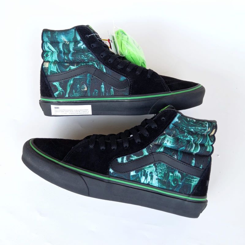 VANS SK8 HI NUCLEAR BLAST BLACK PRINT