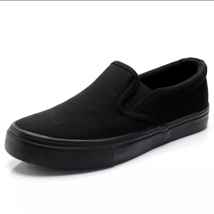 Sepatu slip on pria pull blak / Sepatu slip on pria dan wanita