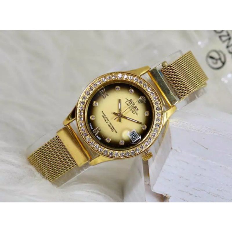 Jam tangan wanita ROLEX rantai magnet