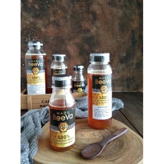 

8ň6 Madu Beeva Raw Honey Madu Mentah Madu Murni Multiflora to 300 gram Madu Asli Non Olahan [simbol2