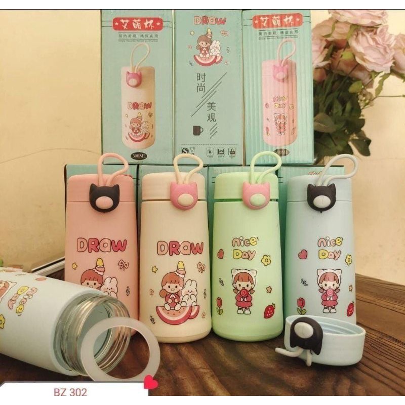 botol kaca draw nice day