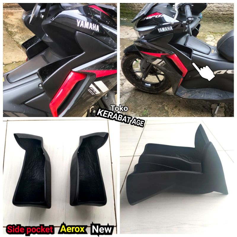 AKSESORIS AEROX 2021 |NEW SIDE POCKET KERANJANG BOX DEPAN VARIASI CUSTOM