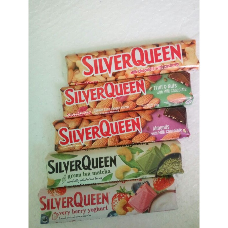 SILVERQUEEN 28gr - COKELAT SILVER QUEEN Cashew - Almond