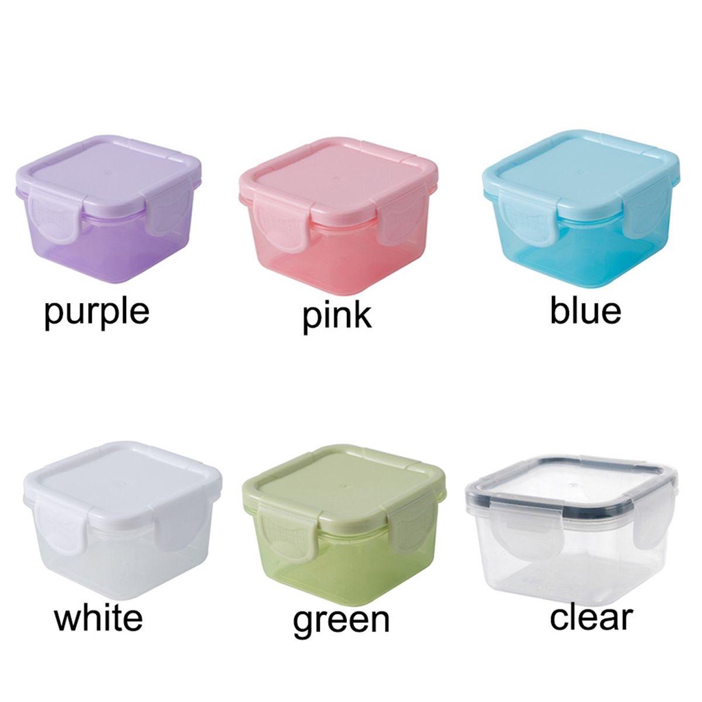 Solighter Food Prep Box Kulkas Plastik Food Grade Tempat Penyimpanan Bumbu