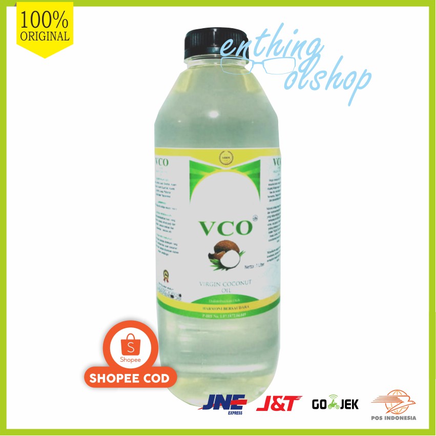 

VCO Virgin Coconut Oil / Minyak Kelapa Murni Harmoni Original 250ml 500ml 1000 ml