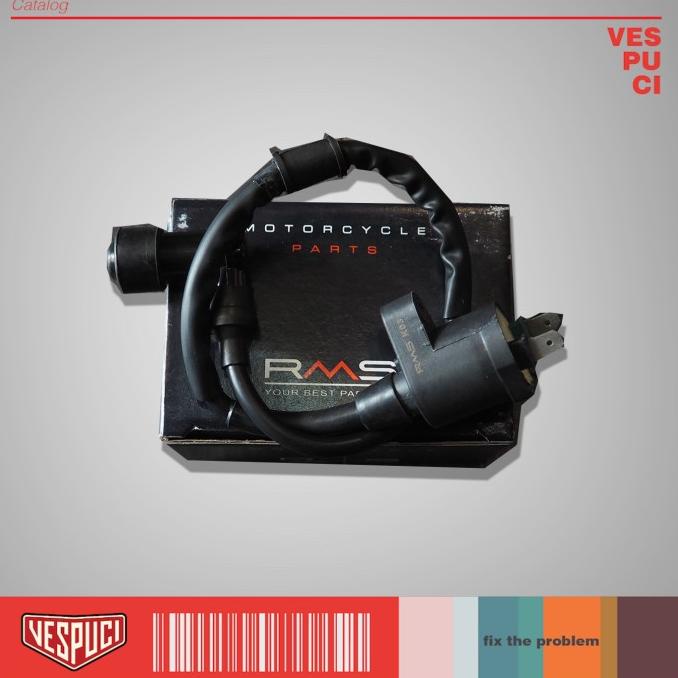 {{{{{{] Ignition Coil / Koil Original RMS For Vespa ET4/Liberty/GTS/GT