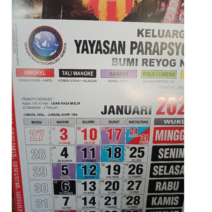 

Paling Popular KKEIQ Kalender Jawa 2021 YPS Yayasan Parapsychology semesta Kalender kejawen 89 Selle