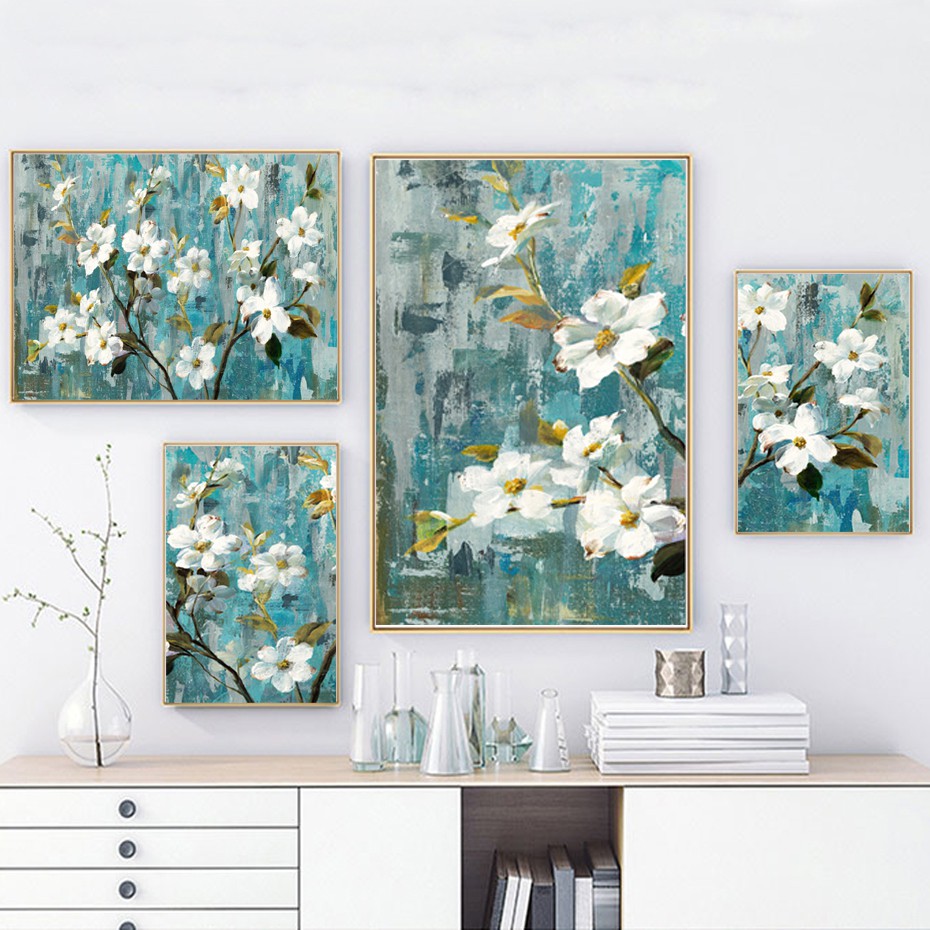 Poster Impor Online Yakin Hidup Apple Putih Gambar Bunga Dinding Seni Lukisan Di Atas Kanvas Dan Cet Shopee Indonesia