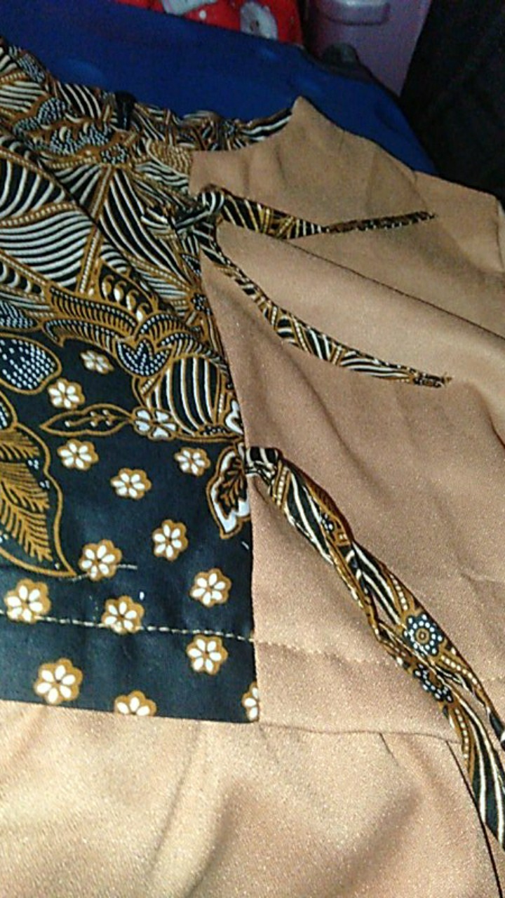 [cod] Tey-17 Batik Wanita Asj Sa Hrb026 Kenongo Kemeja Tosca Pendek