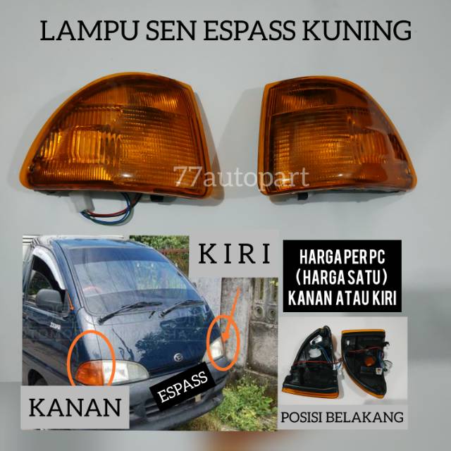 Lampu sen espass kuning