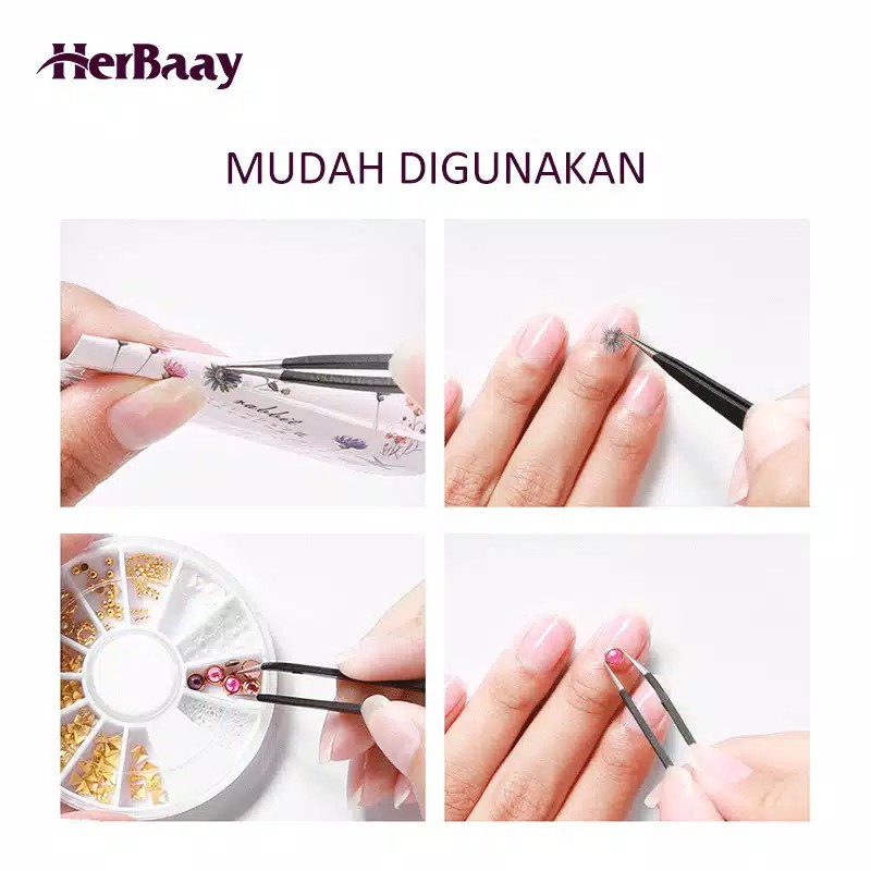 ❤️ RCS ❤️ Pinset kuku pinset nail art pingset bulu mata