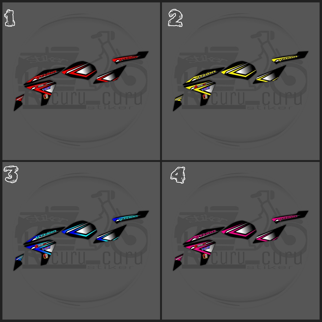Stiker Motor Striping Variasi Yamaha New Vixion Lighting 2013-2014/ List stiker striping new vixion 