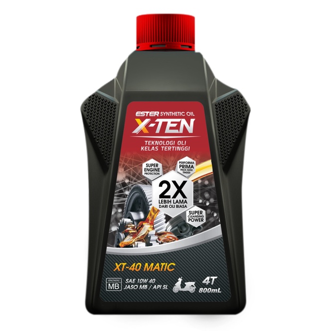 Oli Motor XTen / X-Ten XT 40 Matic SAE 10W-40. 800ml