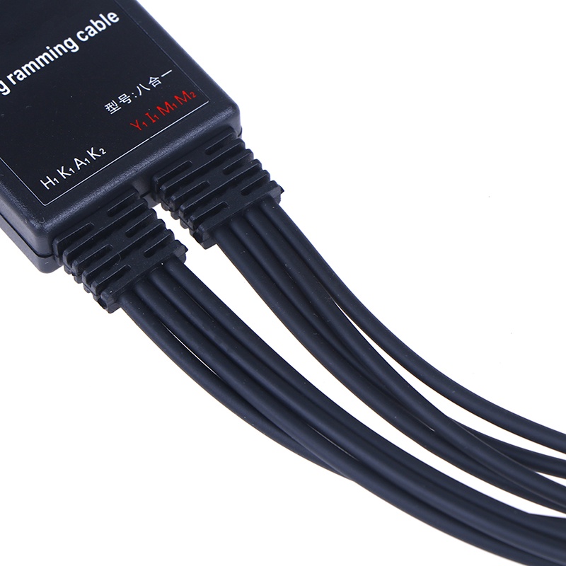 {LUCKID}8 in 1 computer usb programming cable for handy walkie talkie car radio