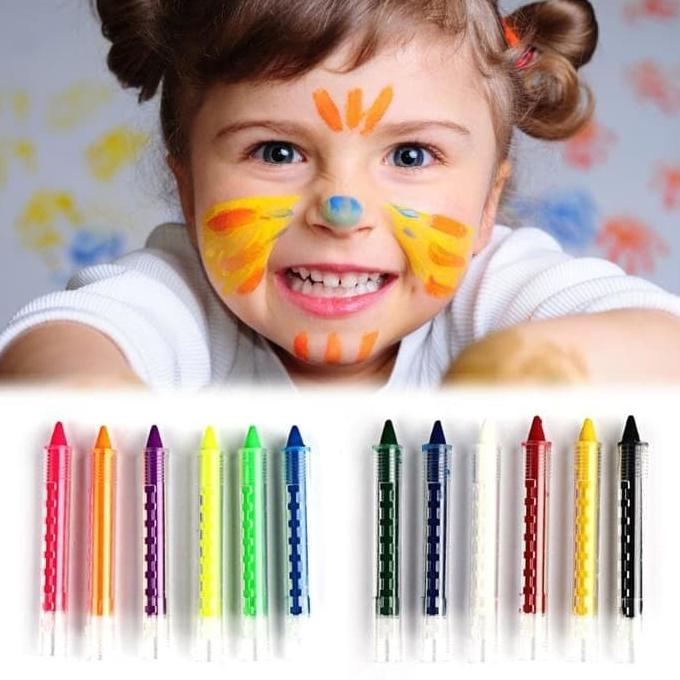 

Face Paint Stick - Crayon Lukis Wajah (6pcs)