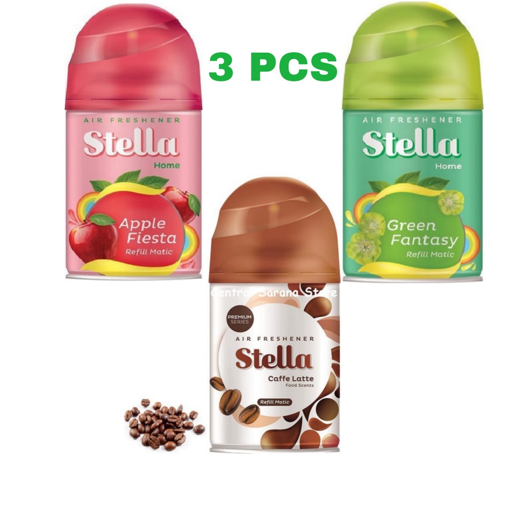 Paket Hemat Stella Matic Refill Pengharum Ruangan 225ML [ Isi 3 PCS]