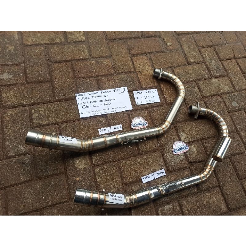 Slip On Sambungan Leher Knalpot Racing Jos Racing Honda CB 100 GL PRO MEGAPRO full stainles