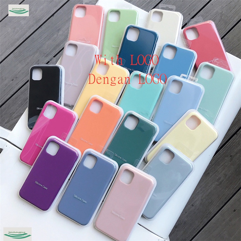 (10PCS) Manual Embedded LOGO for IPhone 13 12 11 Pro Max X XR XSMAX 7 8 6 Plus SE2 2020 Soft Silicone Full Cover