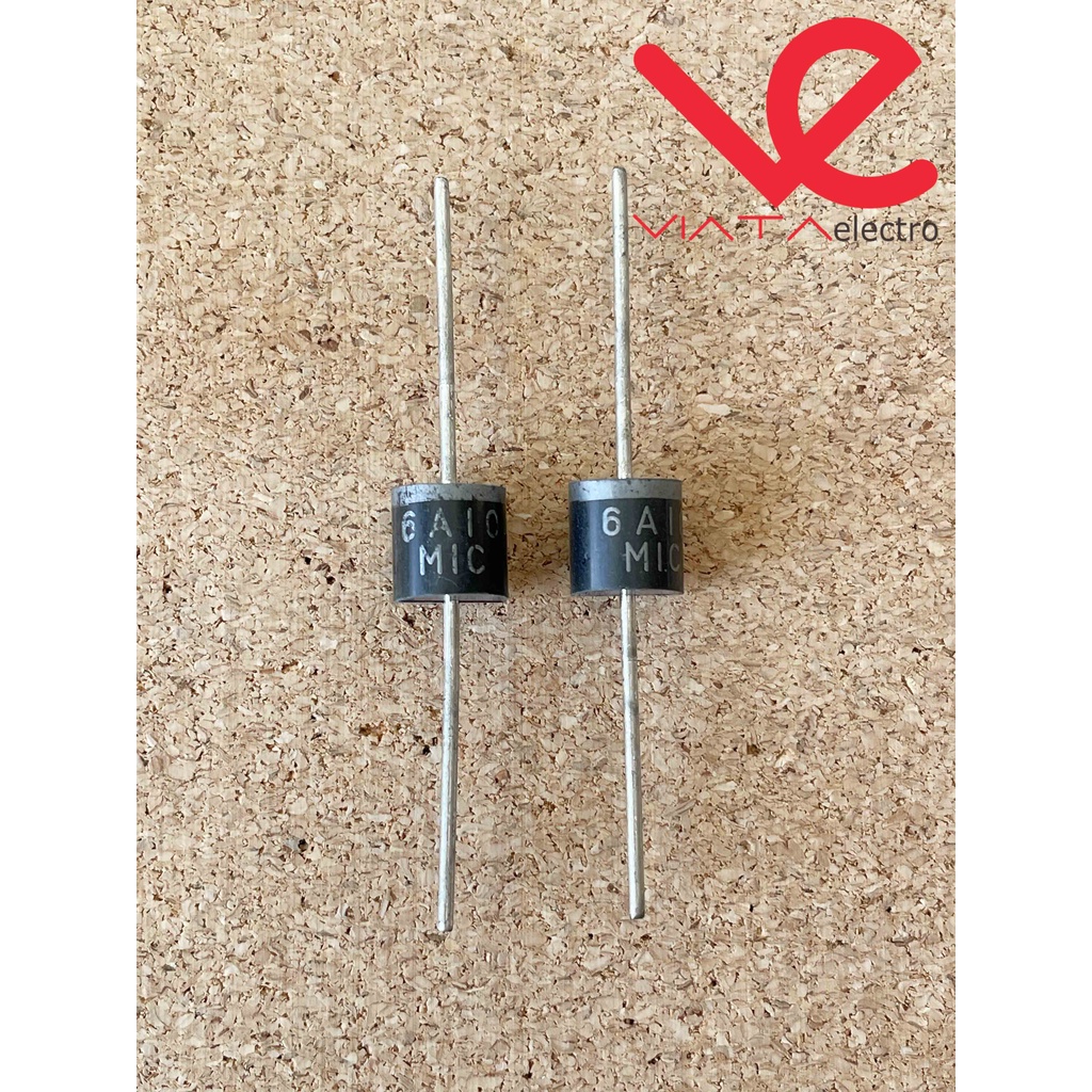 DIODA 6A10 MIC ECERAN  (1BUAH) RECTIFIER 6A DIODE 6A10 MIC