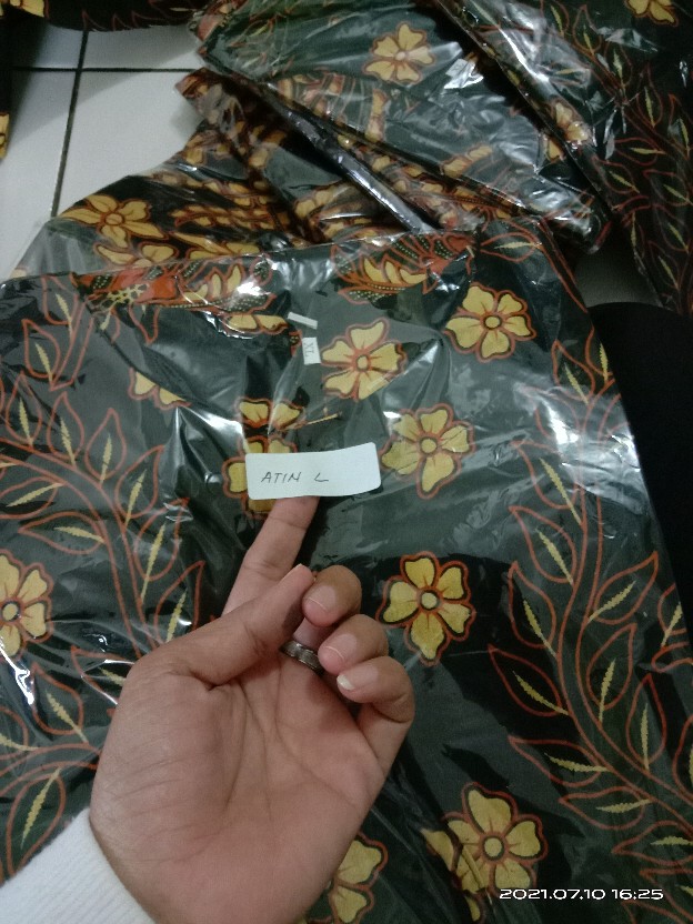 Batik Dolby Dolbi Dobby Doby Tenun Sutra Tulis Katun Atbm Baron Atasan Batik Wanita Sogan Srg308 4.7