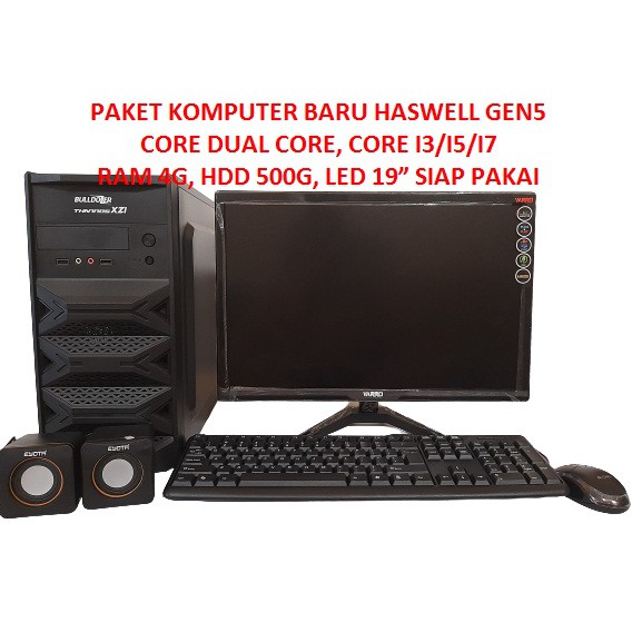 PAKET KOMPUTER BARU HASWELL DUAL CORE G3220, G3250, CORE i3-4130, CORE i3-4150, CORE i3-4160 (BARU)