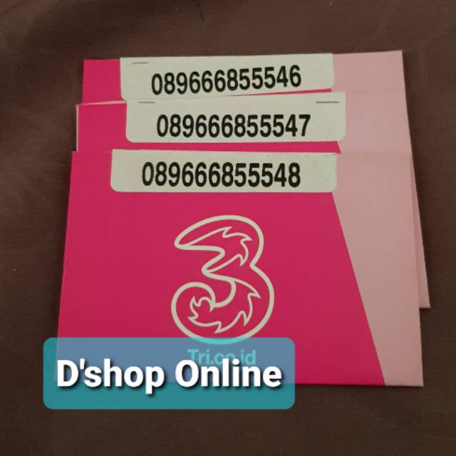 Perdana Three Tri nomor Cantik angka 666 dan 555