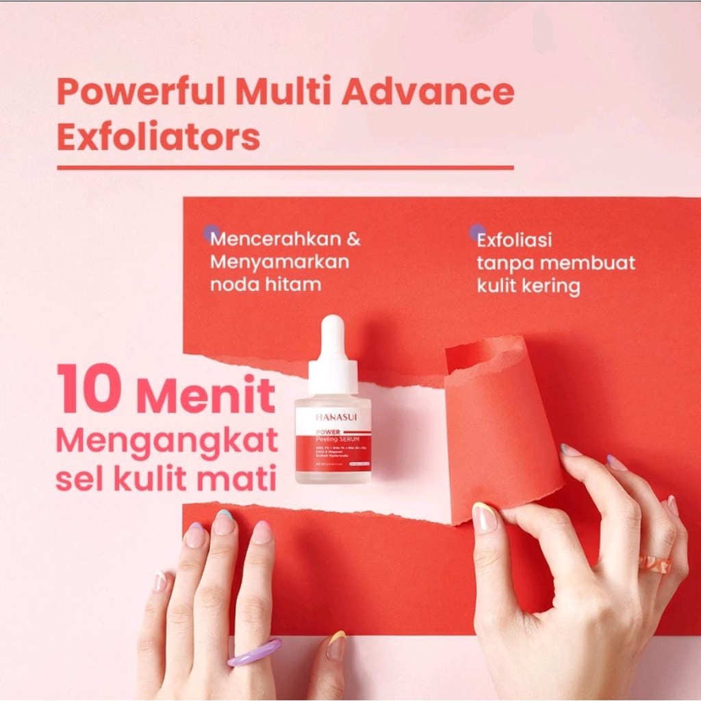 HANASUI SERUM POWER SERIES -BRIGHT BAKUCHIOL ACNE PEELING BARRIER BPOM