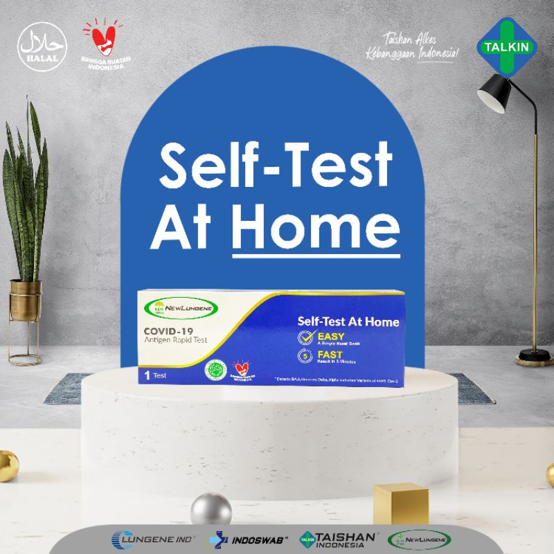 antigen swab mandiri new lungene self test at home antigen covid 19 biru