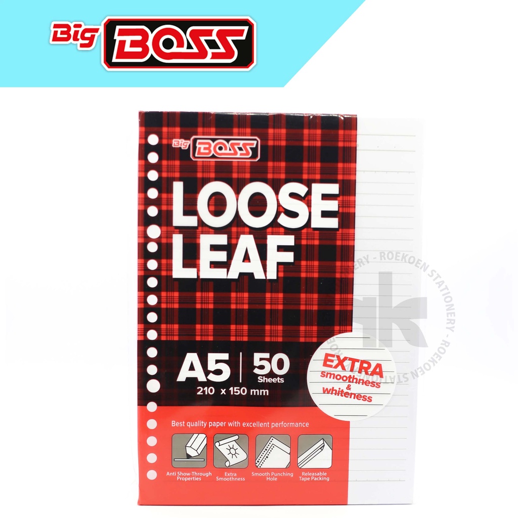 

Big Boss Loose Leaf A5 Garis v50 Putih