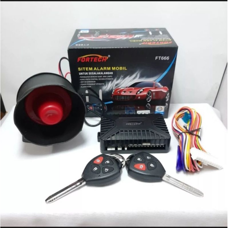 Alarm Mobil FORTECH FT-666 MODEL KUNCI ALARM INNOVA LAMA