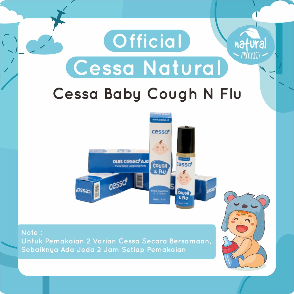 Cessa Cough n Flu Minyak Telon Untuk Meredakan Batuk Pilek Essential