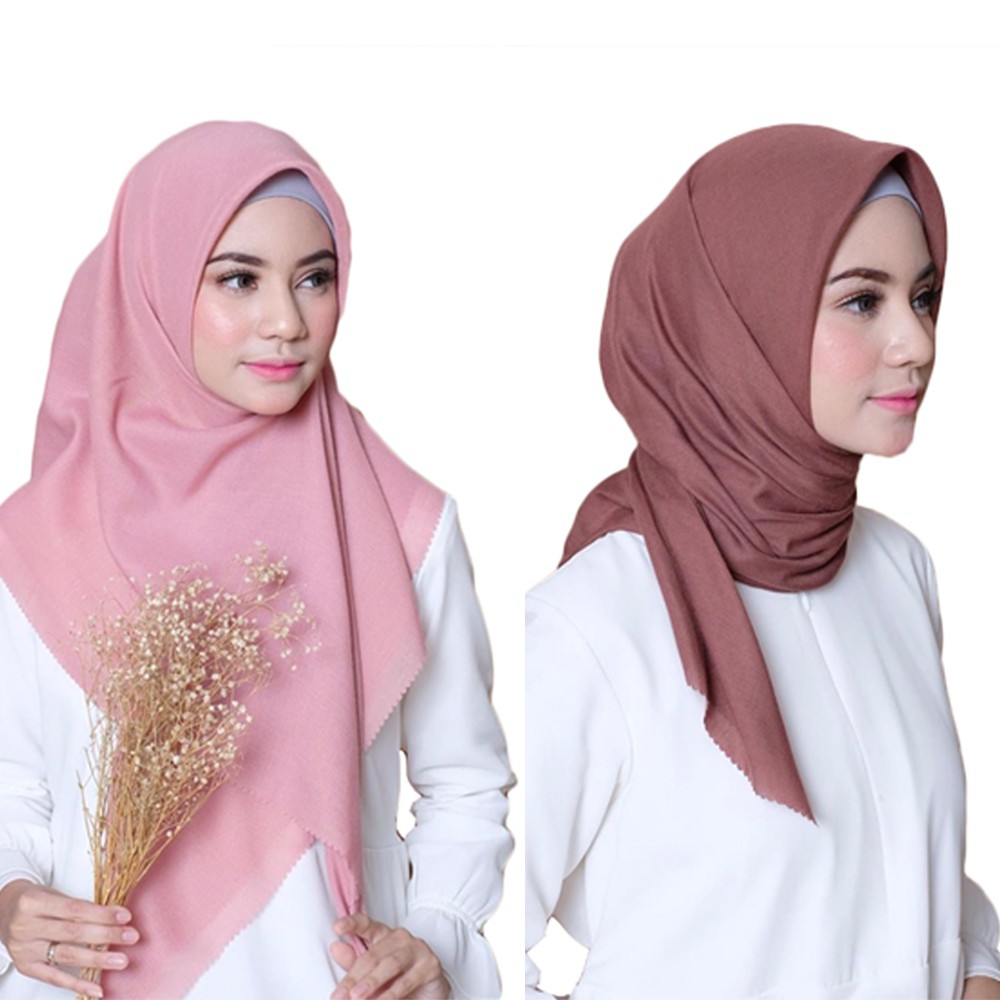  Jilbab  Segi  Empat  helwa Ultrafine lasercut anti air 