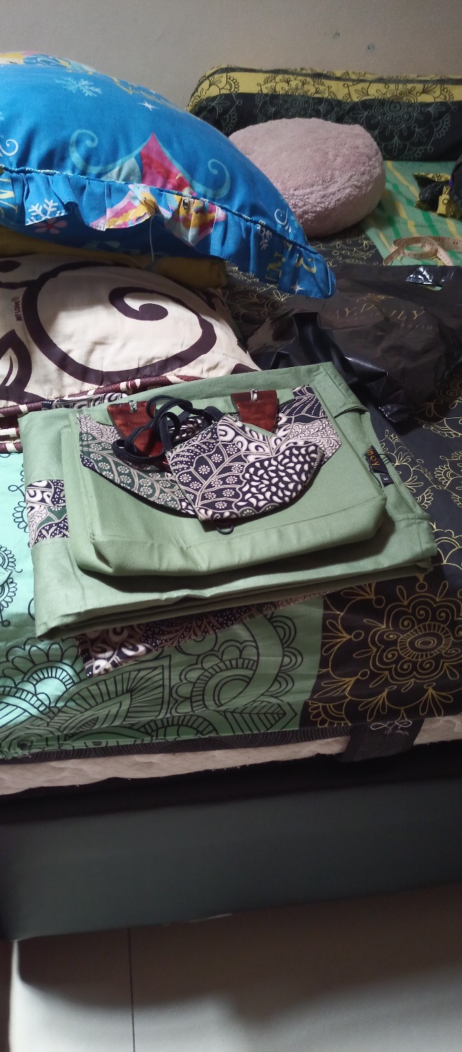 Niswara Batik Wanita By Unay Daily Original - Tunik + Kulot + Masker + Tas