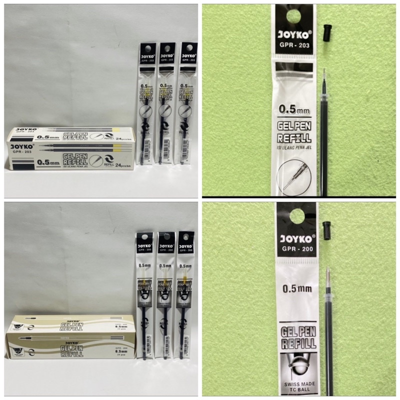 

REFILL PULPEN JOYKO GEL PEN / ISI PENA JOYKO 0.5 MM / 1 BOX ISI 24 PCS