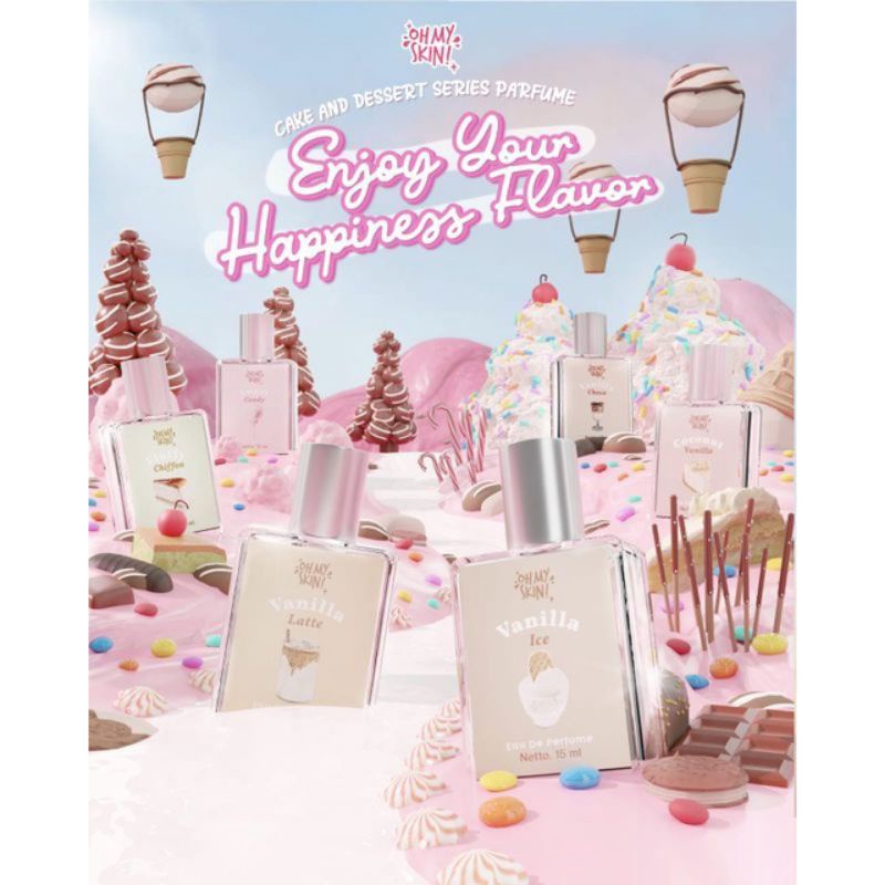 parfum ohmyskin (eau de parfum cake & dessert series)