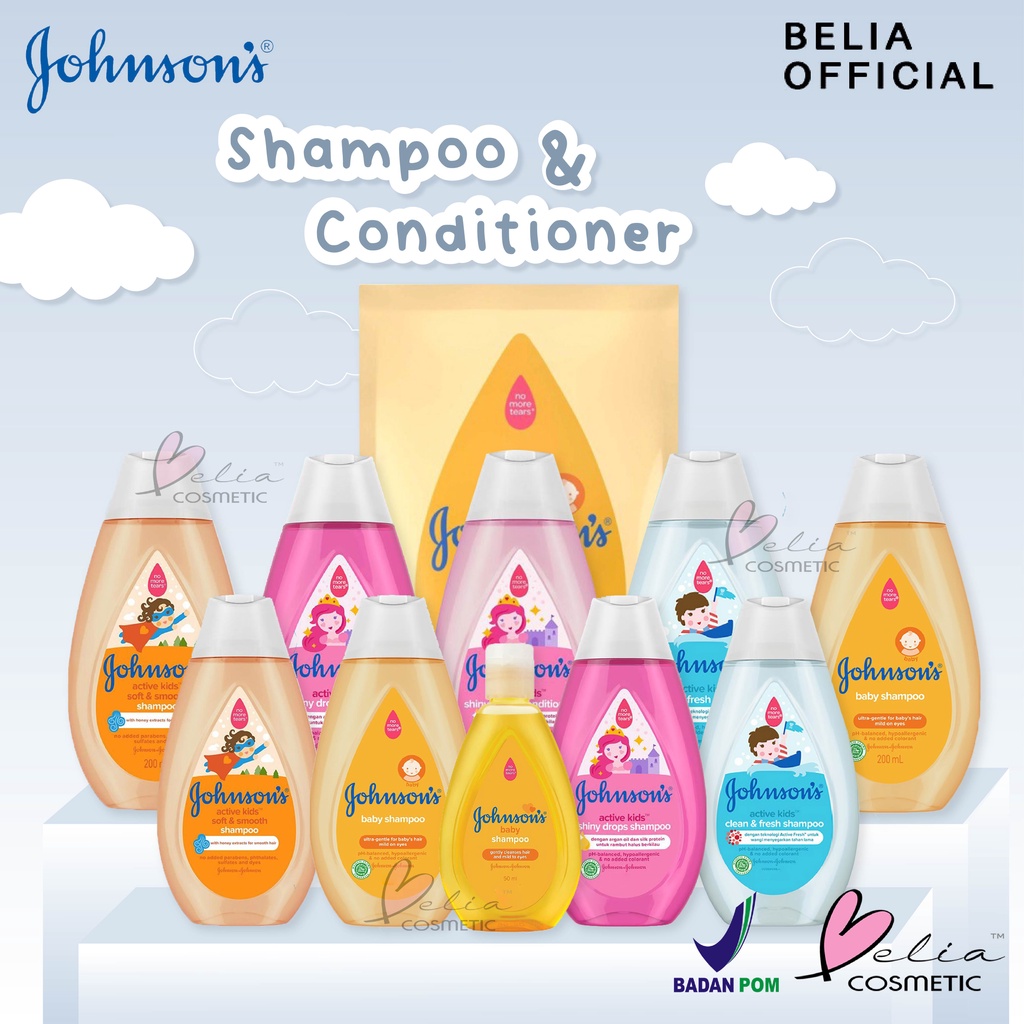 ❤ BELIA ❤ JOHNSON'S Baby Shampoo &amp; Conditioner | Shampo Kondisioner Bayi | BPOM