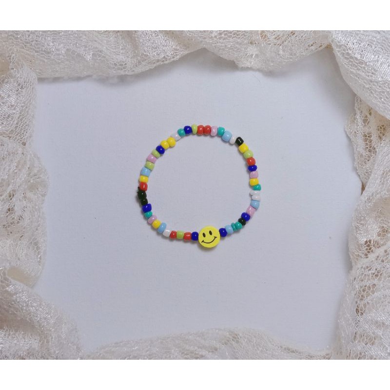 gelang Sehun exo/gelang kpop/gelang manik/gelang smiley/korean bracelet
