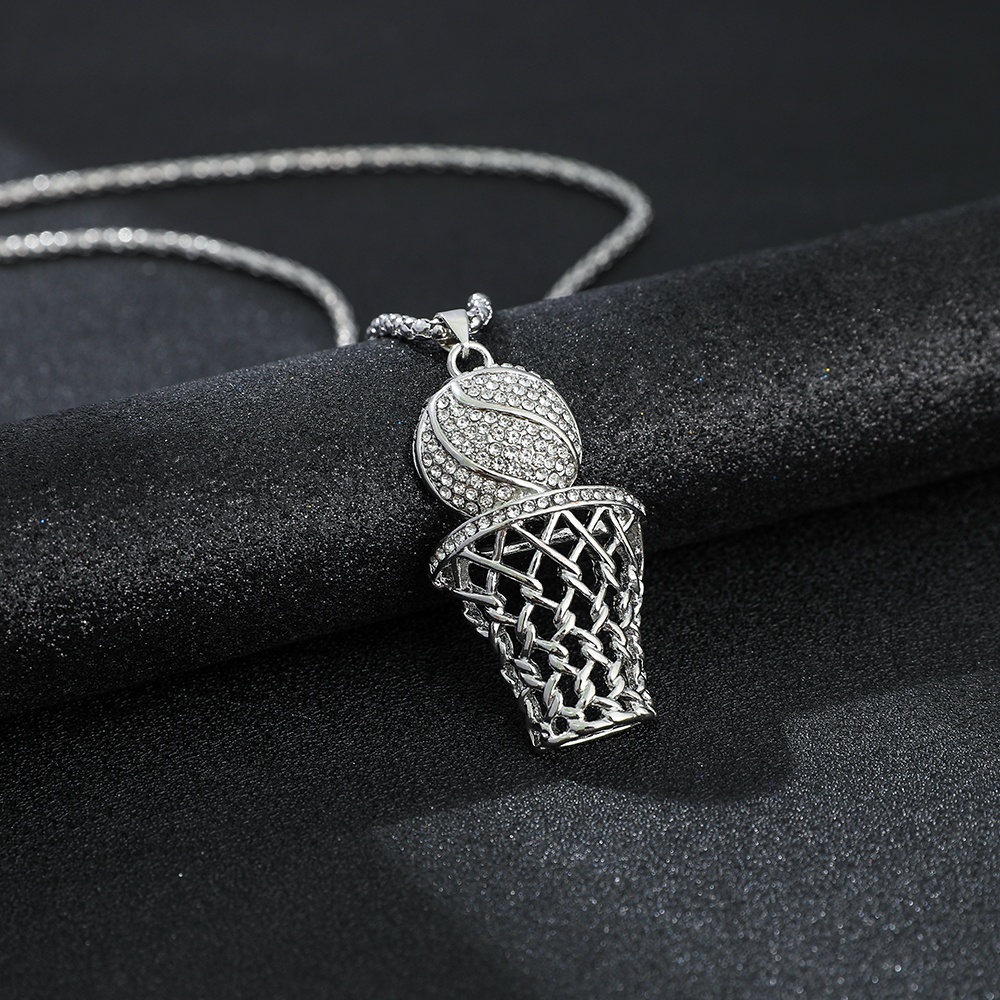 Kalung Rantai Bahan Stainless Steel Warna Emas Silver Gaya Hip Hop Untuk Pria