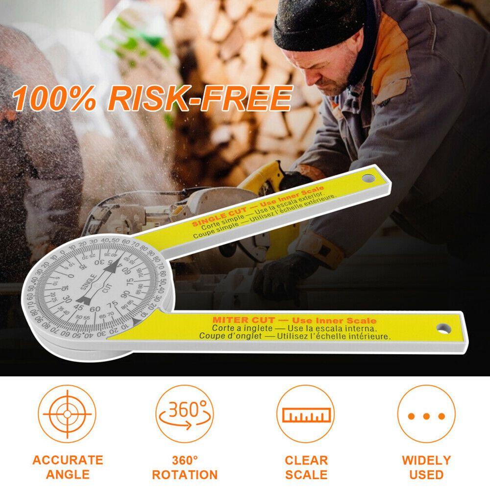 Solighter Miter Saw Protractor Skala Pengukur Sudut Bahan Aluminum Untuk Pengerjaan Kayu