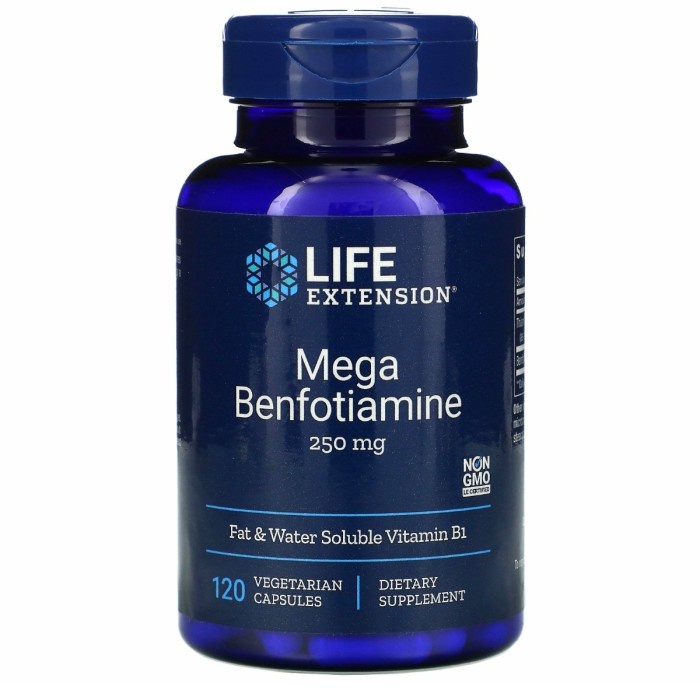 Life Extension Mega Benfotiamine 250 mg 120 Caps