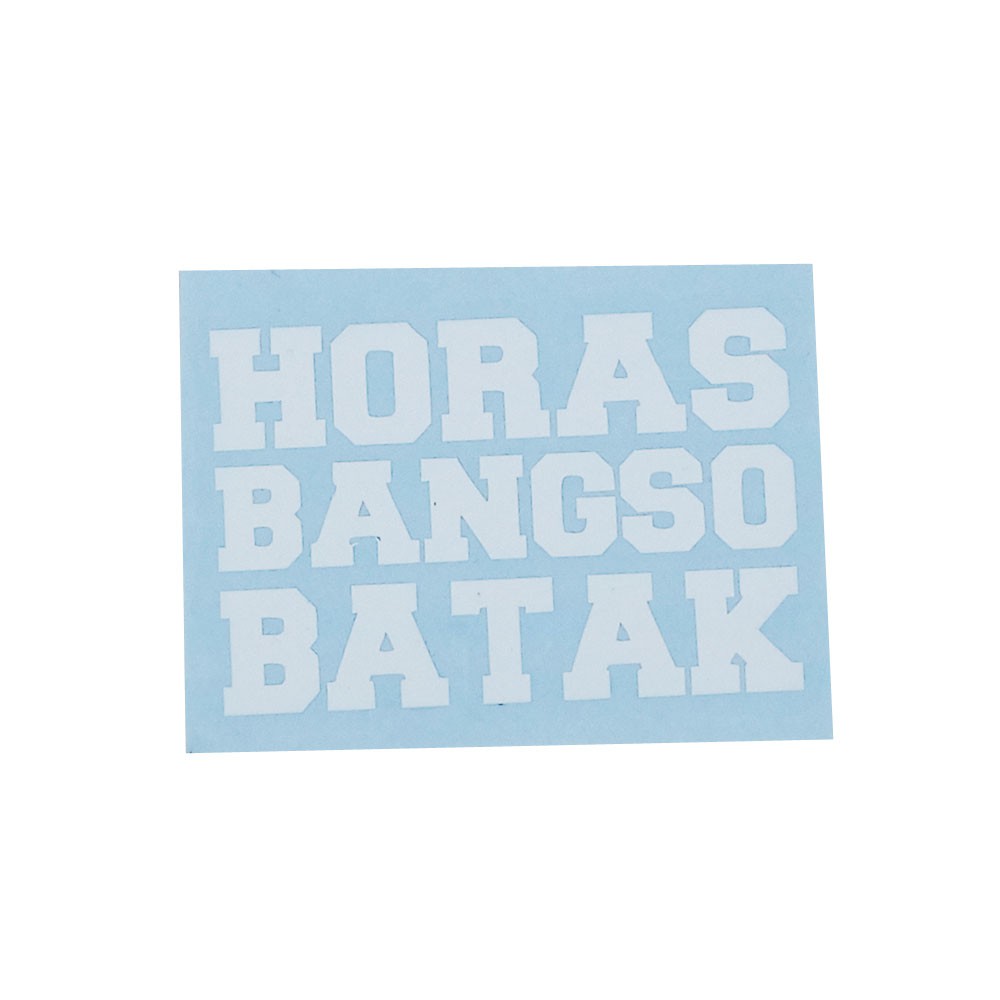 Sticker Motor Cutting Vinyl Horas Bangso Batak