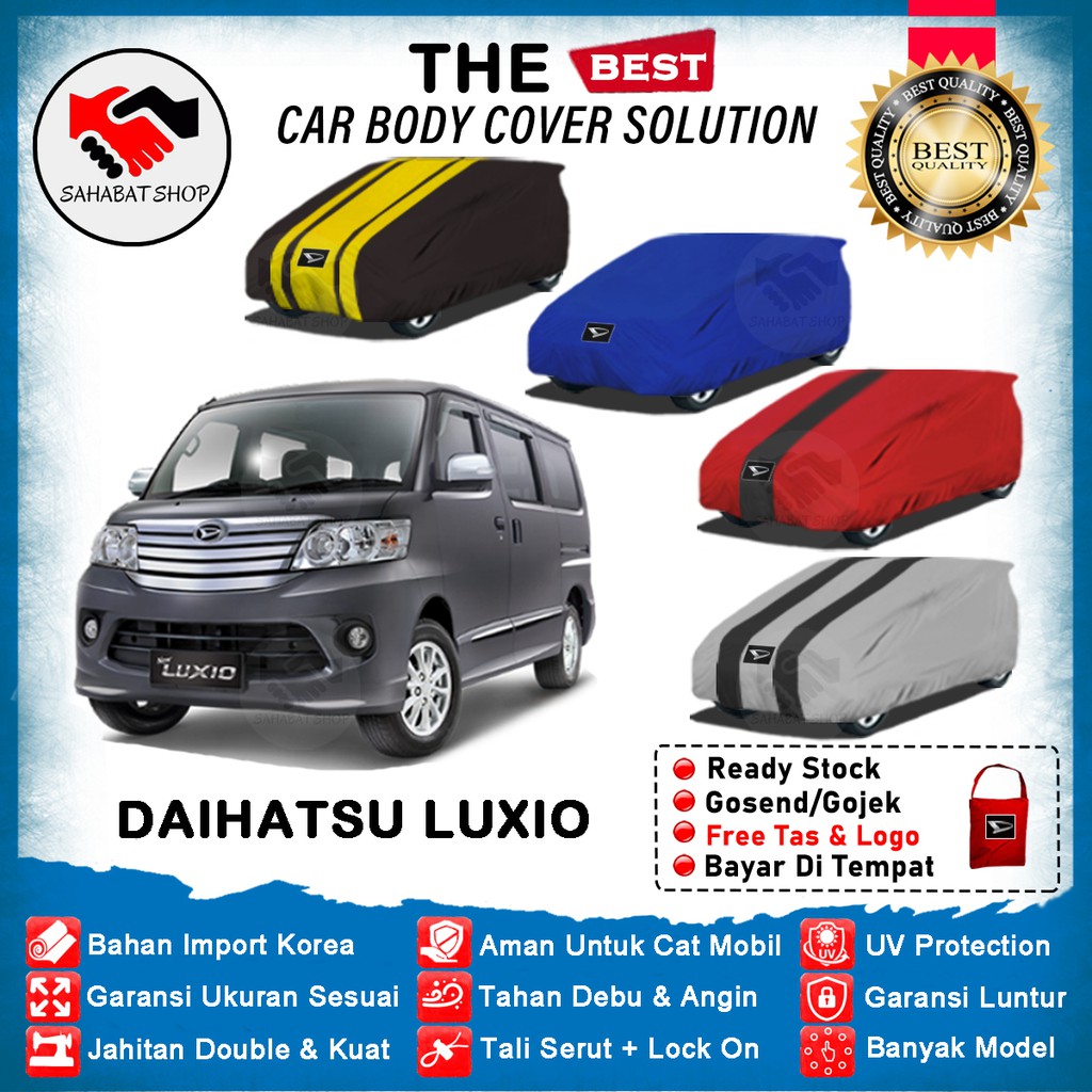 Sahabat Body Cover Mobil Luxio / Sarung Mobil Daihatsu Luxio / Selimut Penutup Mantel Outdoor Biru