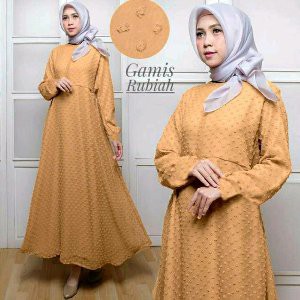 Promo Baju gamis wanita Tartan Rubiah Diskon
