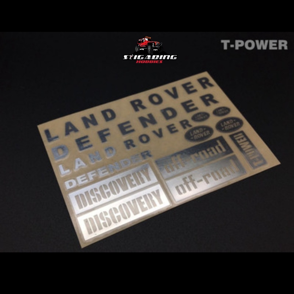Jual EMBLEM STICKER METAL LOOK LOGO RC 1/10 LAND ROVER DEFENDER ...