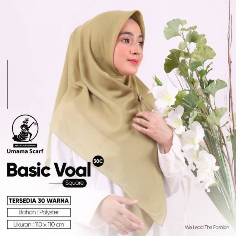 Segi Empat Polos Basic Voal Umama