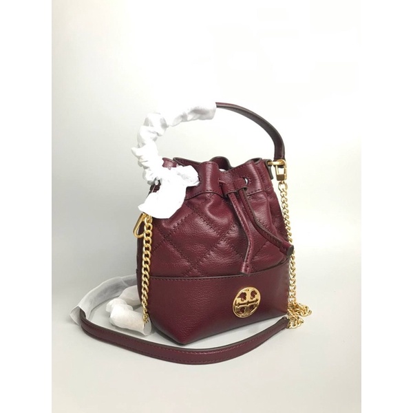 pelunasan TB Willa Mini Bucket Bag Leatger Claret Size 22x19x8